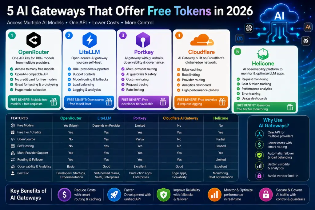 AI Gateways That Offer Free Tokens in 2026