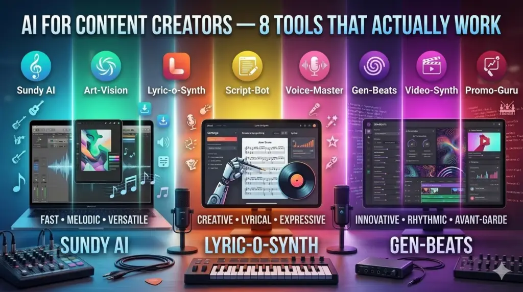 AI for Content Creators — 8 Tools That Actually Work