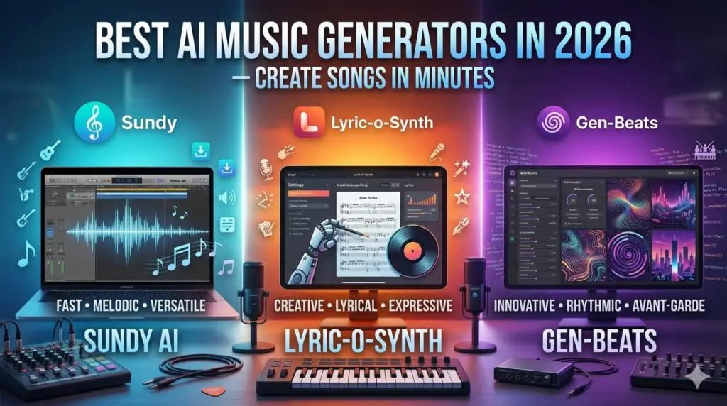 Best AI Music Generators in 2026 — Create Songs in Minutes