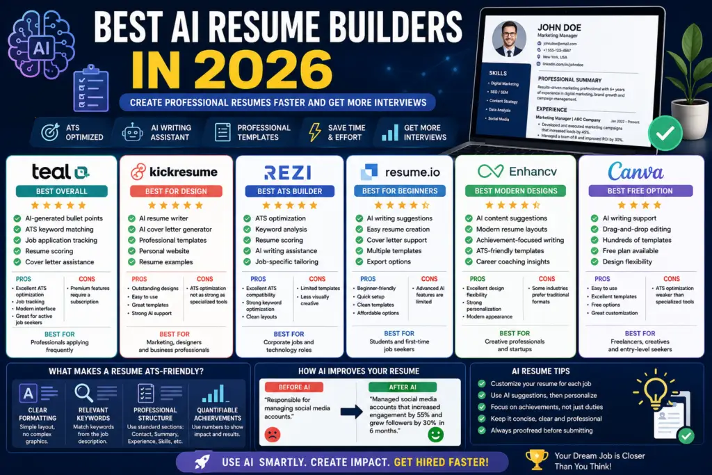 Best AI Resume Builders in 2026