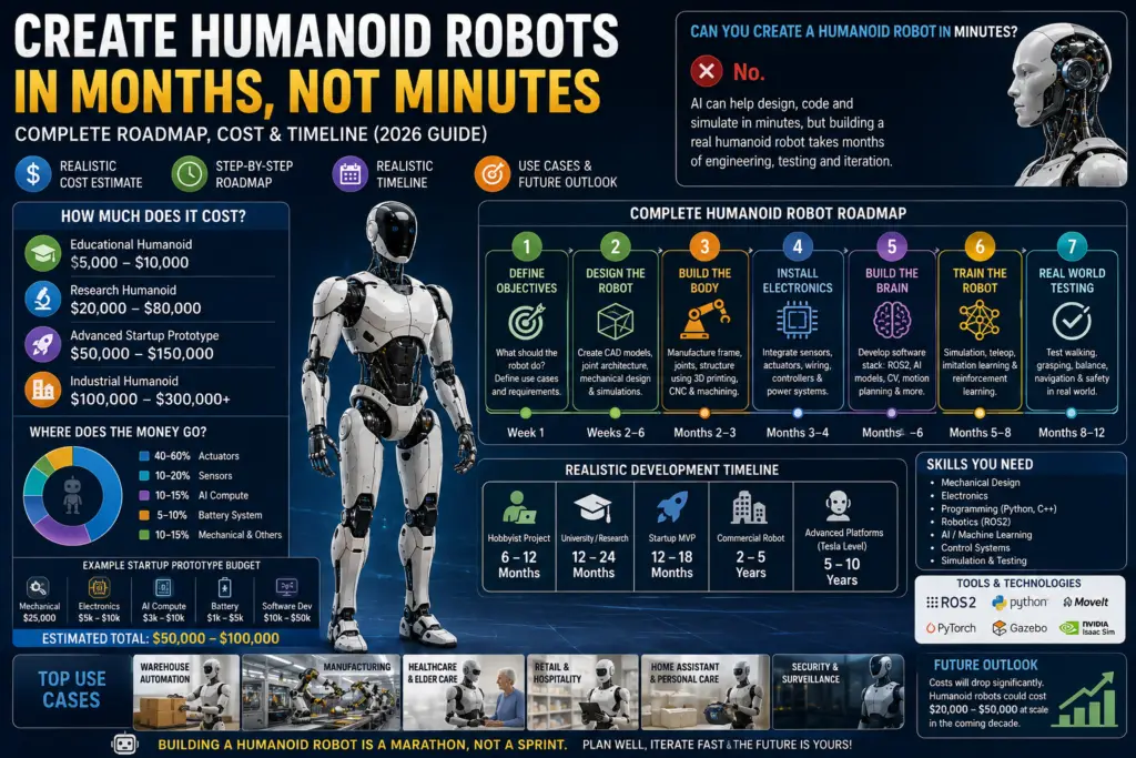 Create a Humanoid Robot in Months