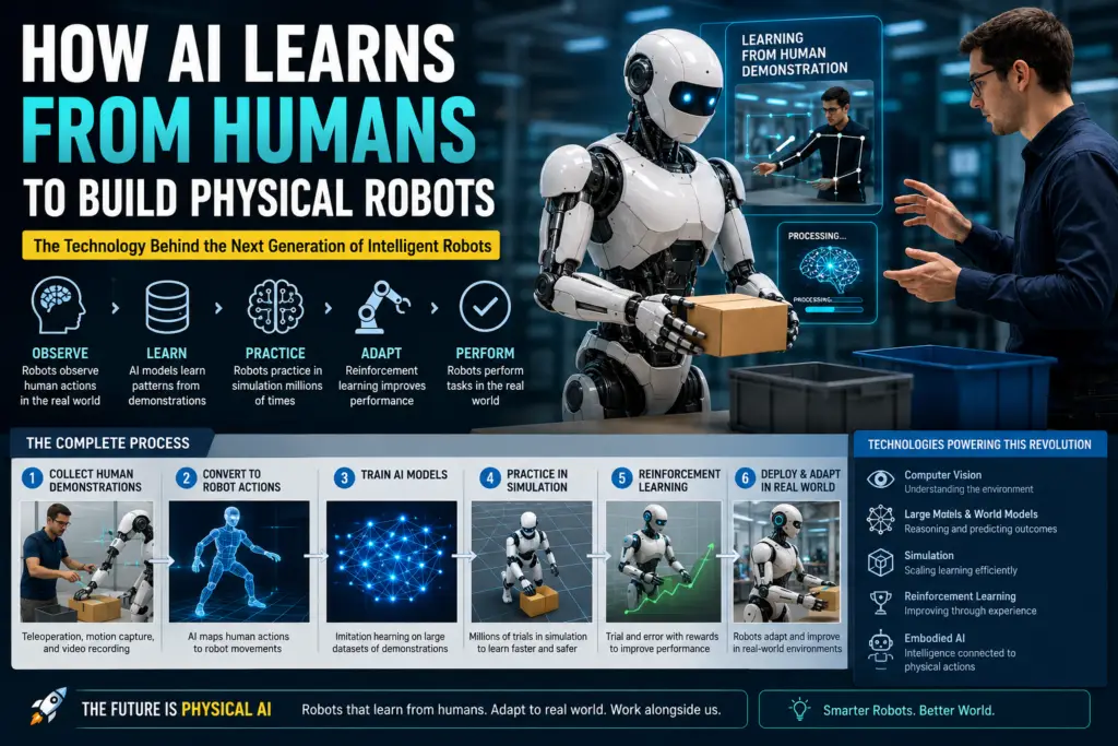 How AI Learns From Humans to Build Physical Robots
