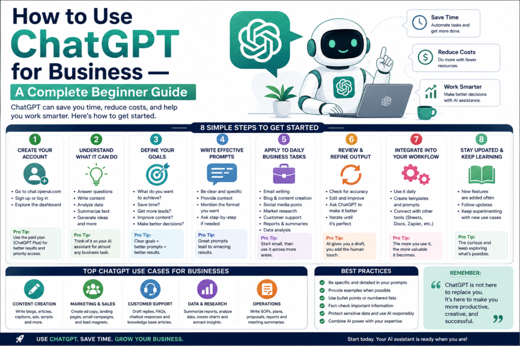 How to Use ChatGPT for Business — A Complete Beginner Guide