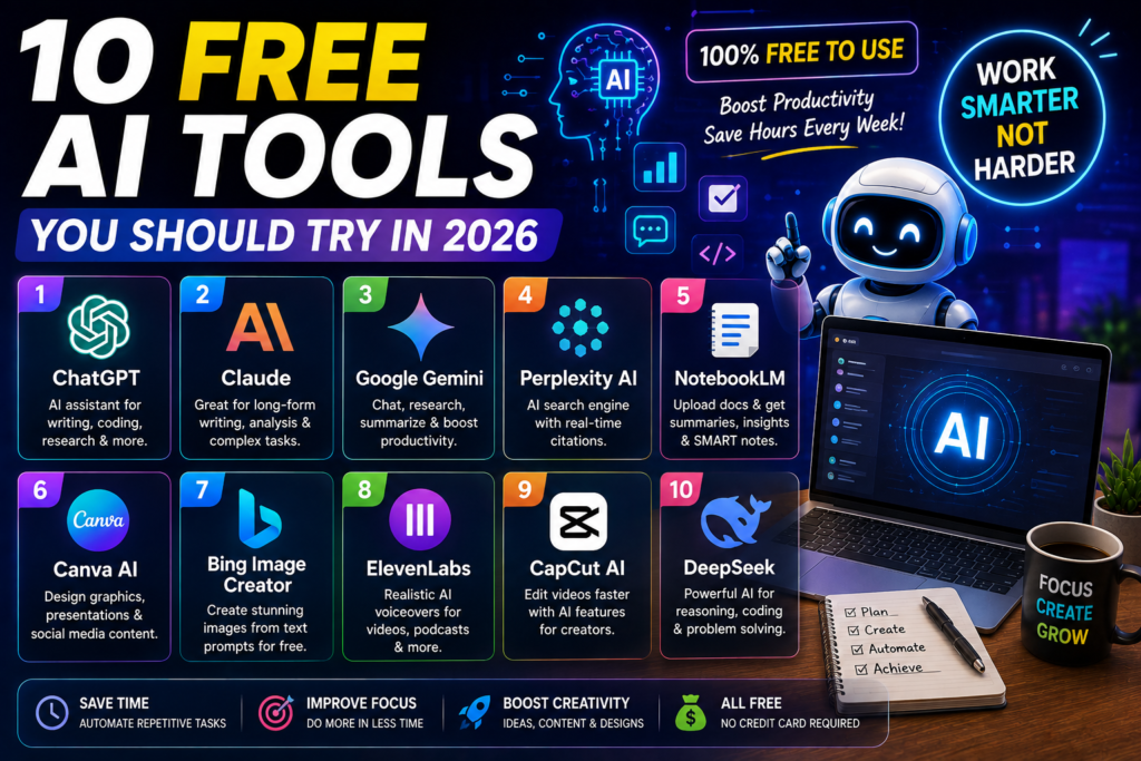 10 Free AI Tools You Should Try in 2026