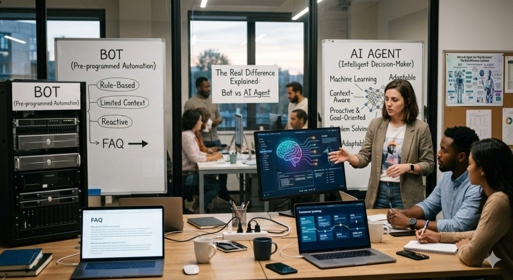 Bot vs AI Agent: Are They the Same? The Real Difference Explained