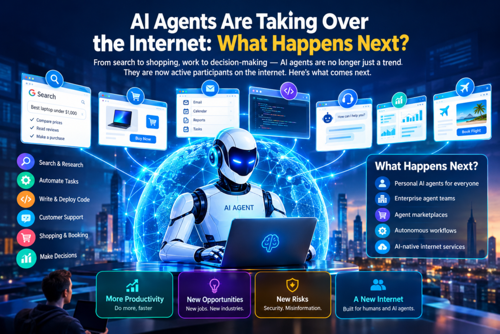 AI Agents, Autonomous AI, Agentic AI, Future of AI, AI Automation, Enterprise AI, AI Security, AI Agents 2026, Agentic Workflows, AI Internet